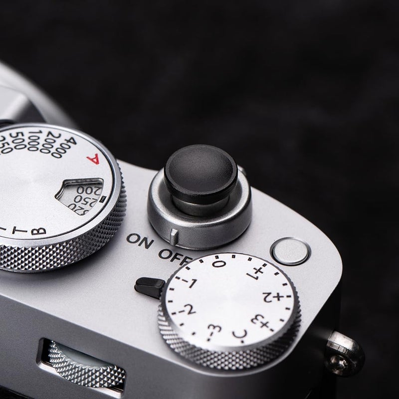 DBZZ Camera Metal Shutter Release Button for Fujiflm X100VI,X100V,X-T3,X-T2,X-T30,X-PRO1,X-PRO2,X-PRO3,X-M5 X-E5 X-Half,for LeicaM10,M9,for Nikon Df DSLR/SLR (Black) - Image 4